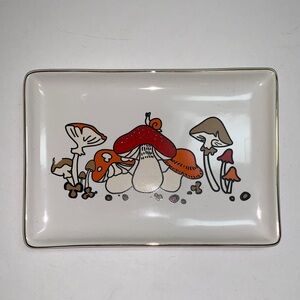 Mushroom Design Rectangular Tray